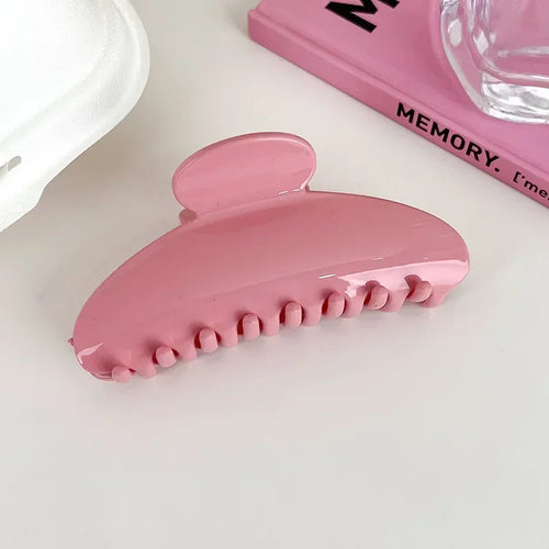 Soft Set Claw Clip — Dark Pink